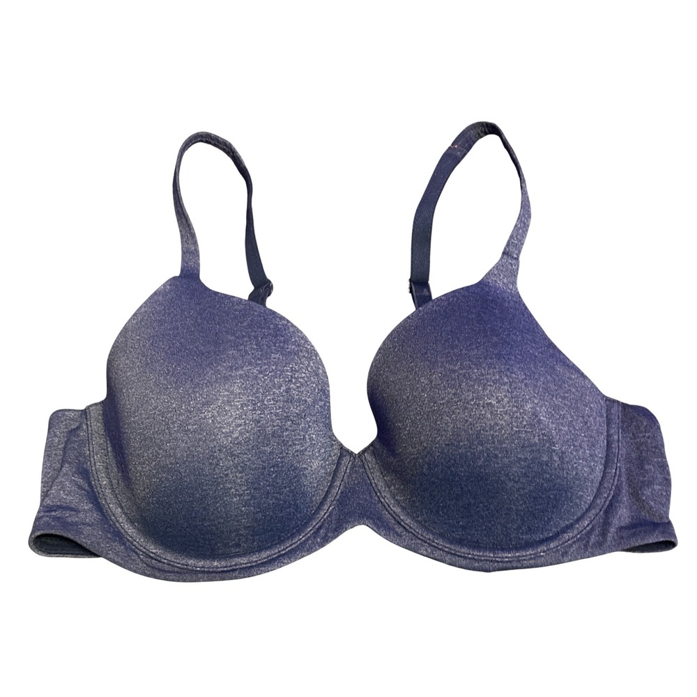Ambrielle Everyday Full Coverage Blue Heather Underwire Full Figure Bra 38B